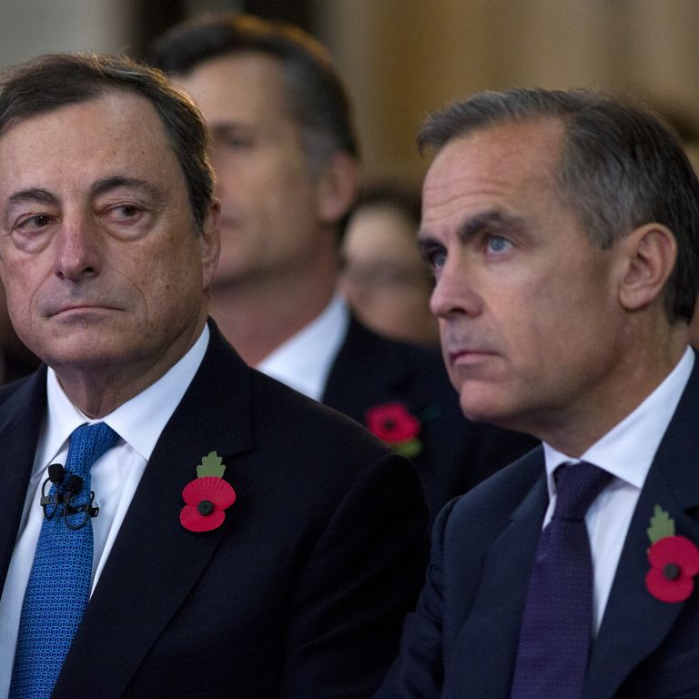 Mario Draghi e Mark Carney