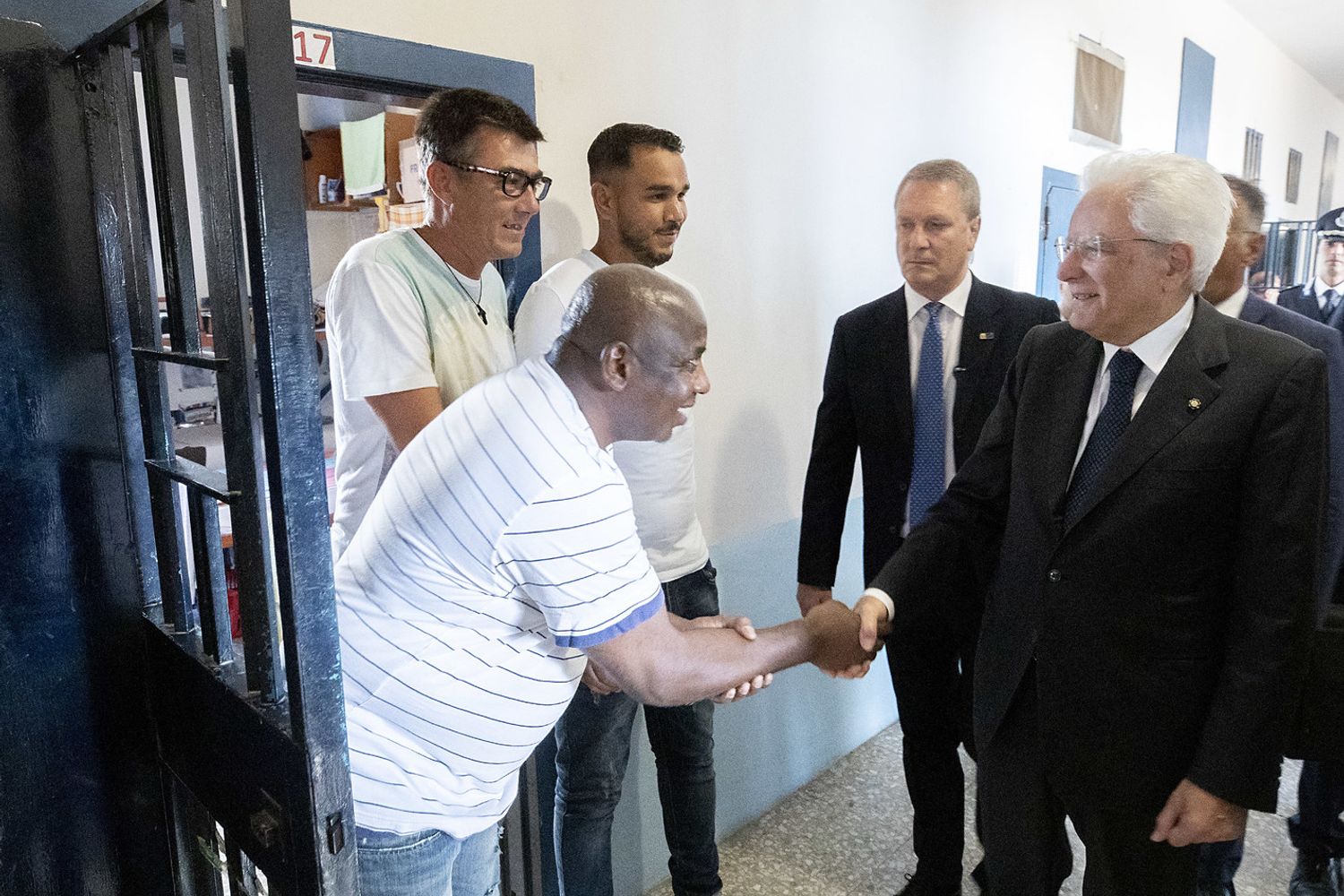 Mattarella in visita a Rebibbia