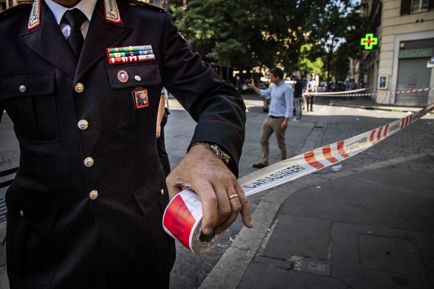 Il luogo in cui &egrave; stato ucciso il carabiniere Mario Rega Cerciello &nbsp;