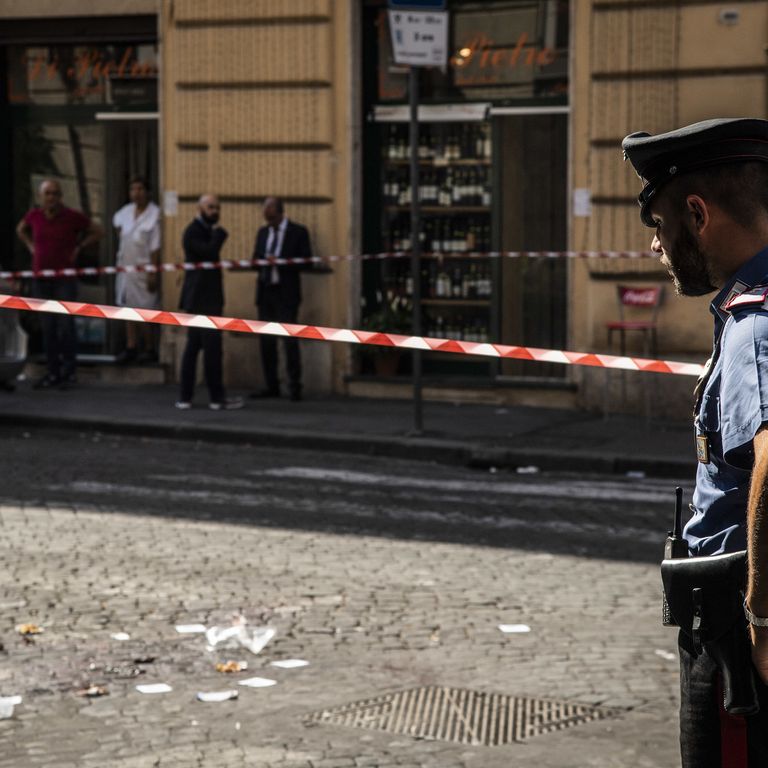 Il luogo in cui &egrave; stato ucciso il carabiniere Mario Rega Cerciello &nbsp;