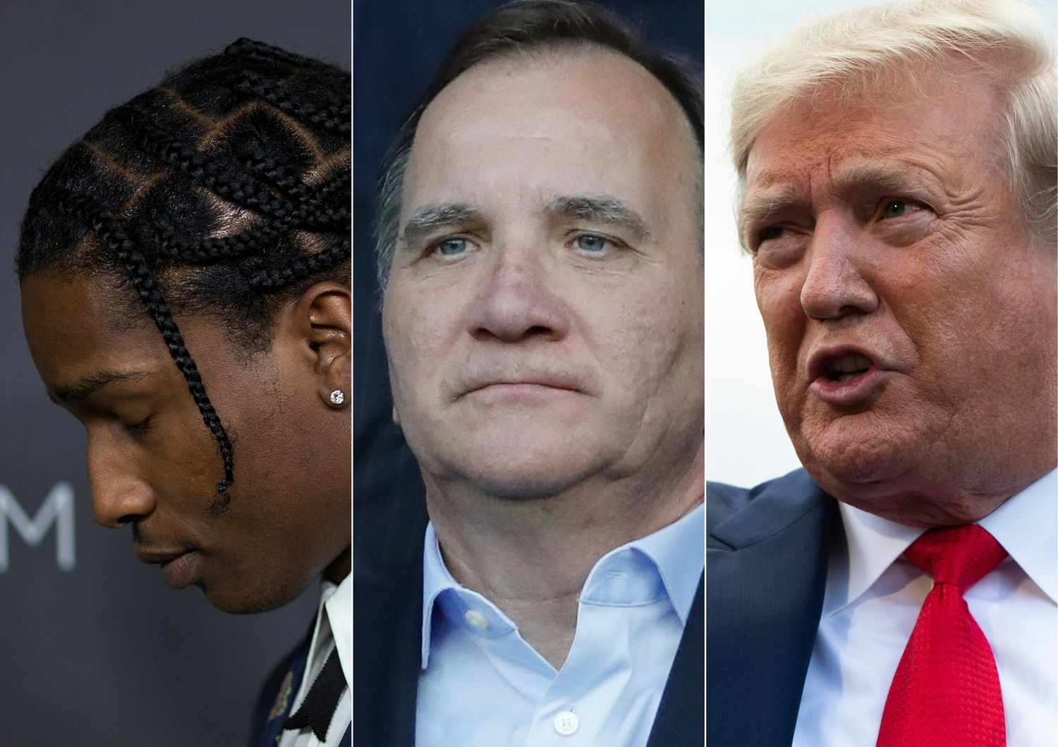 A$AP Rocky, Stefan Lofven e Donald Trump