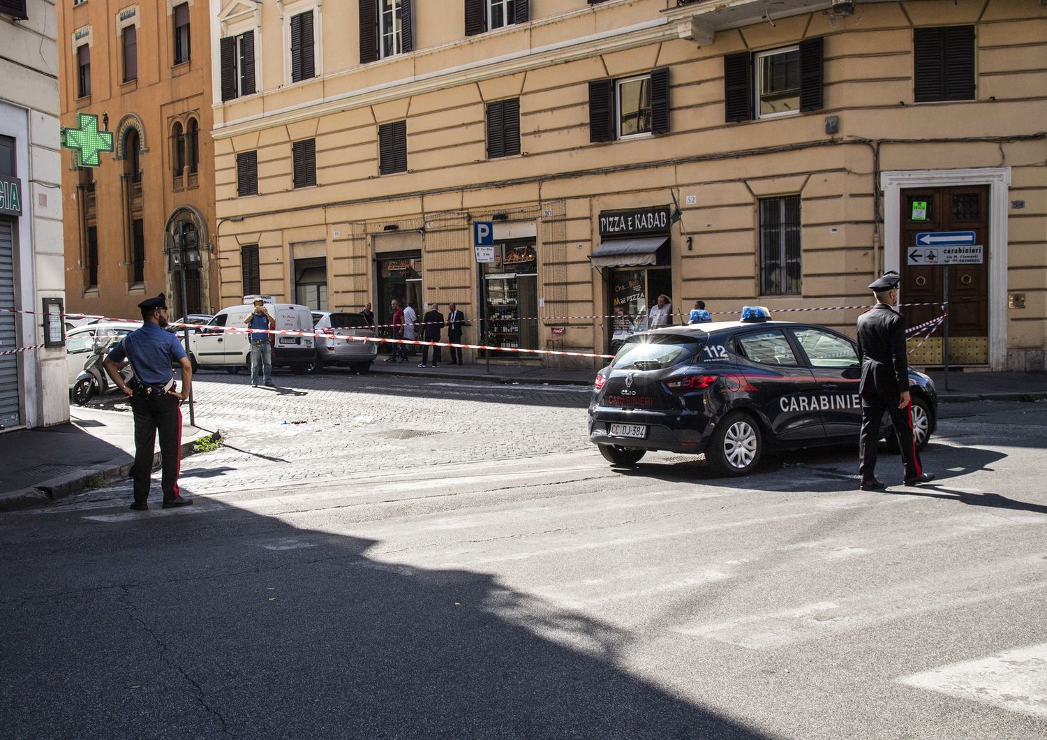 Prati, il luogo dell'omicidio del carabiniere Mario Cerciello Rega