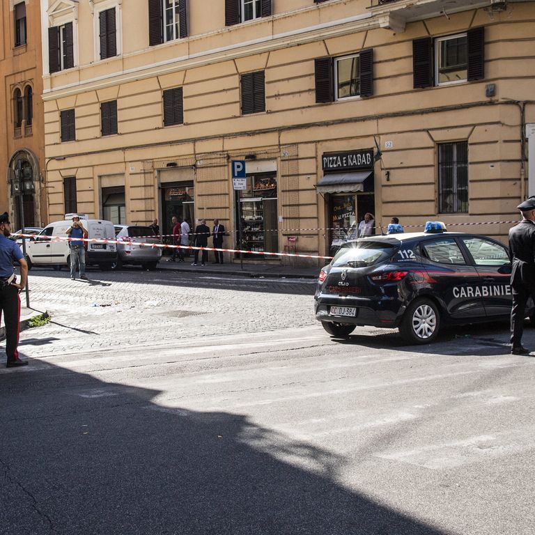 Prati, il luogo dell'omicidio del carabiniere Mario Cerciello Rega