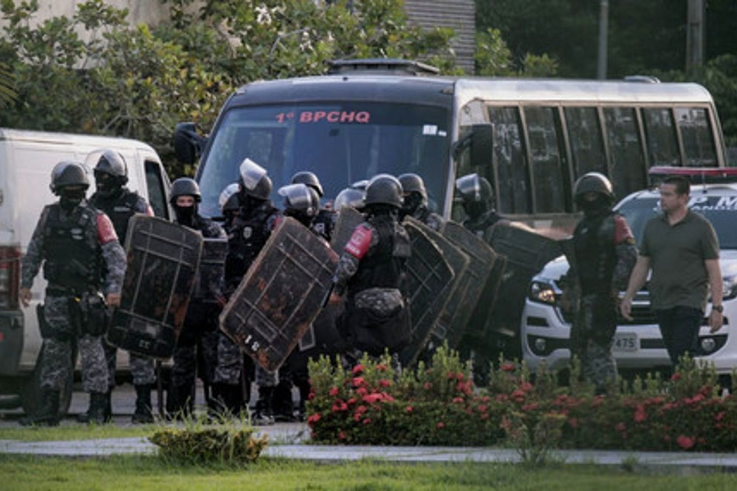 Reparti antisommossa brasiliani