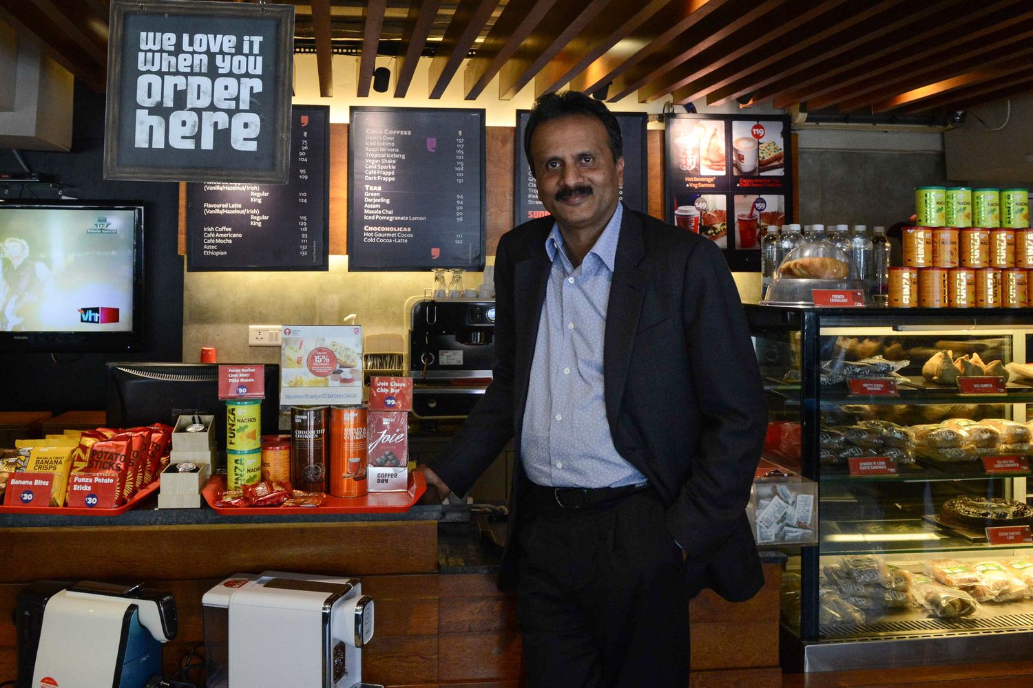 &nbsp;V.G. Siddhartha, proprietario della catena Caf&eacute; Coffee Day