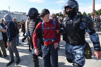 Manifestanti arrestati a Mosca