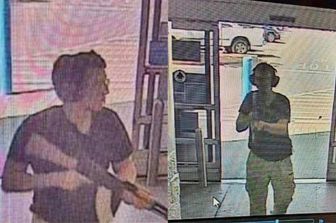 L'ingresso di&nbsp;&nbsp;Patrick&nbsp;Crusius nel supermercato di El Paso