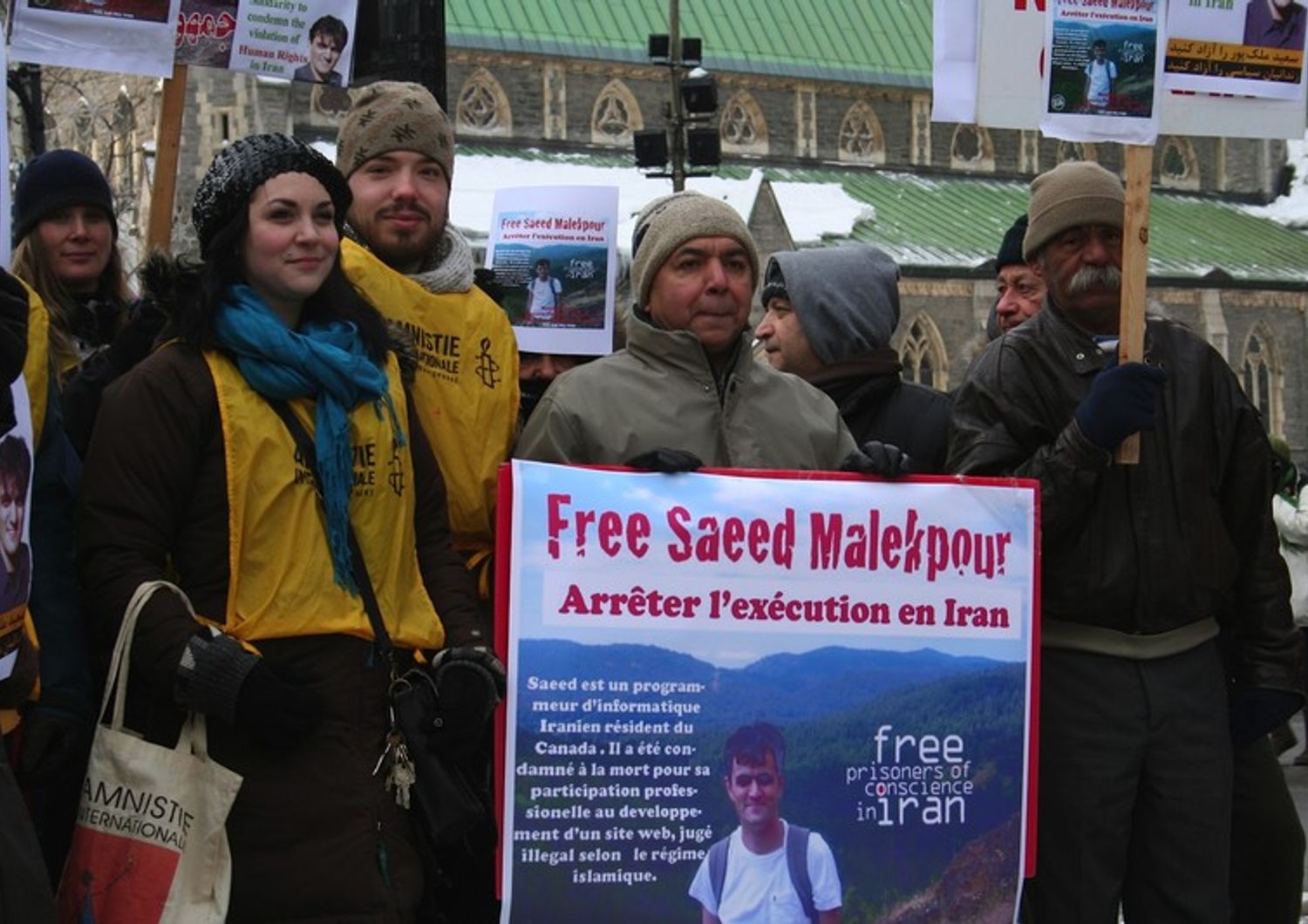 Una recente manifestazione per la liberazione di&nbsp;Saeed&nbsp;Malekpour