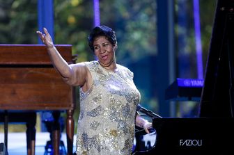 Aretha Franklin alla Casa Bianca nel 2016