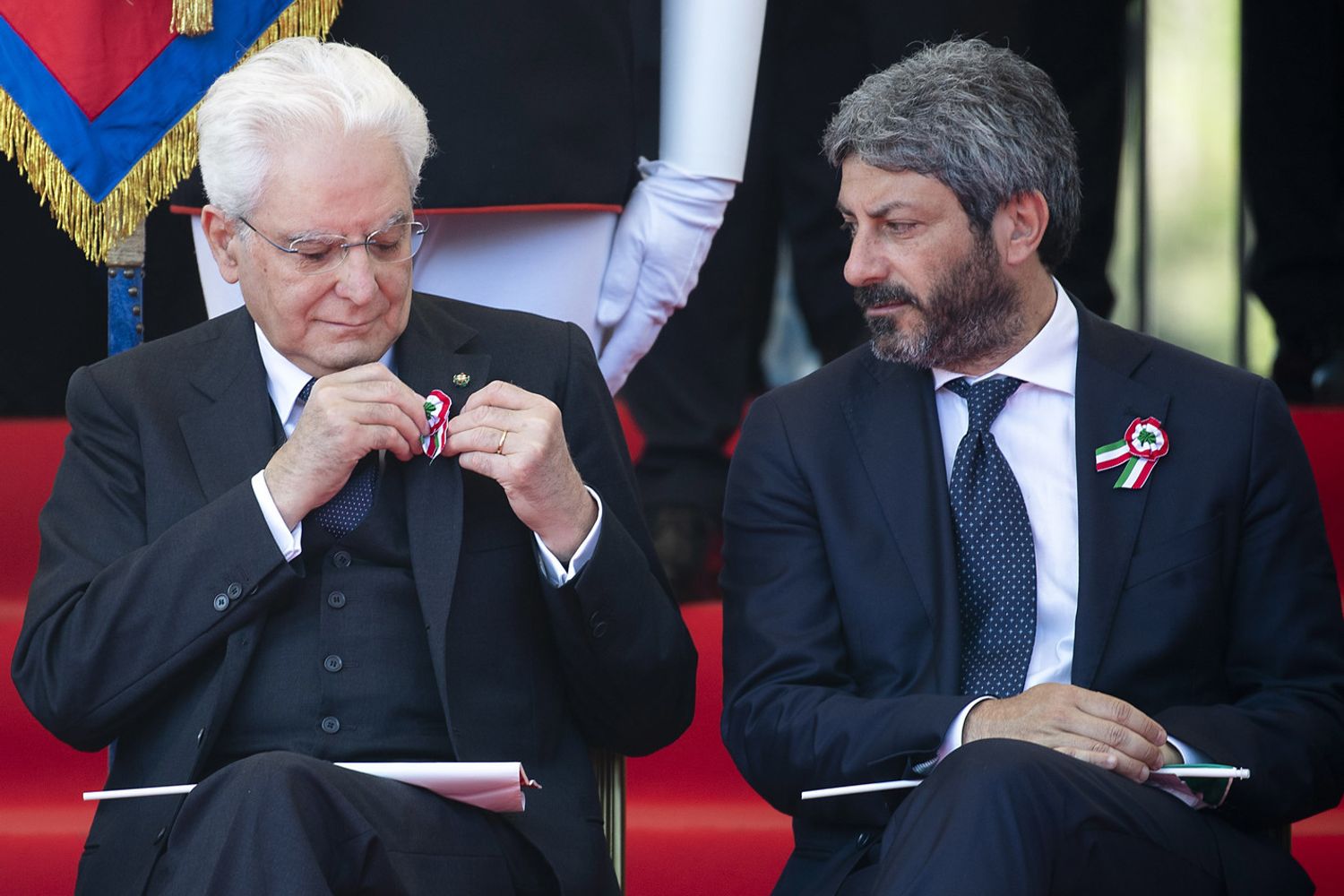 Sergio Mattarella e Roberto Fico