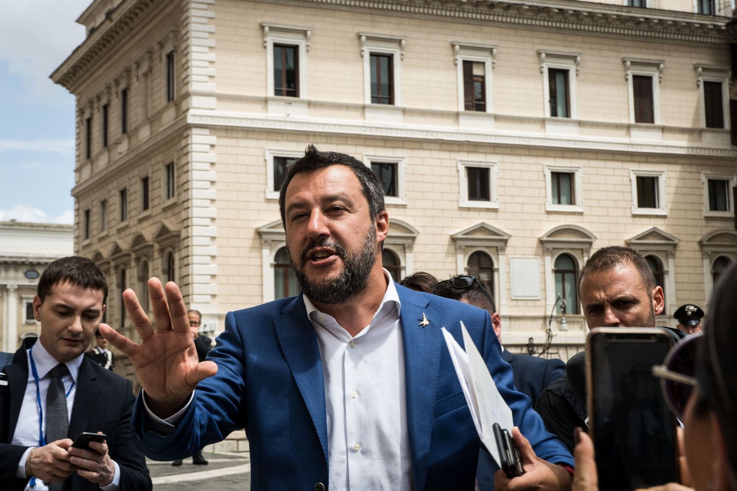 Matteo Salvini e Luca Morisi