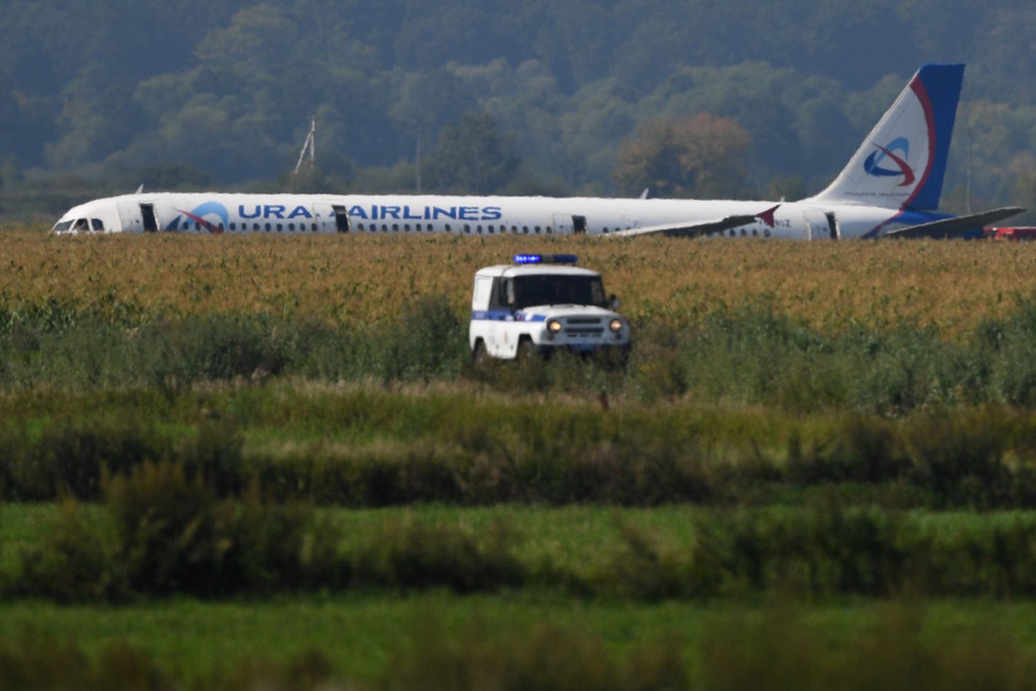 Atterraggio emergenza aereo russo