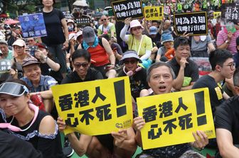 Hong Kong, protesta di Victoria Park&nbsp;