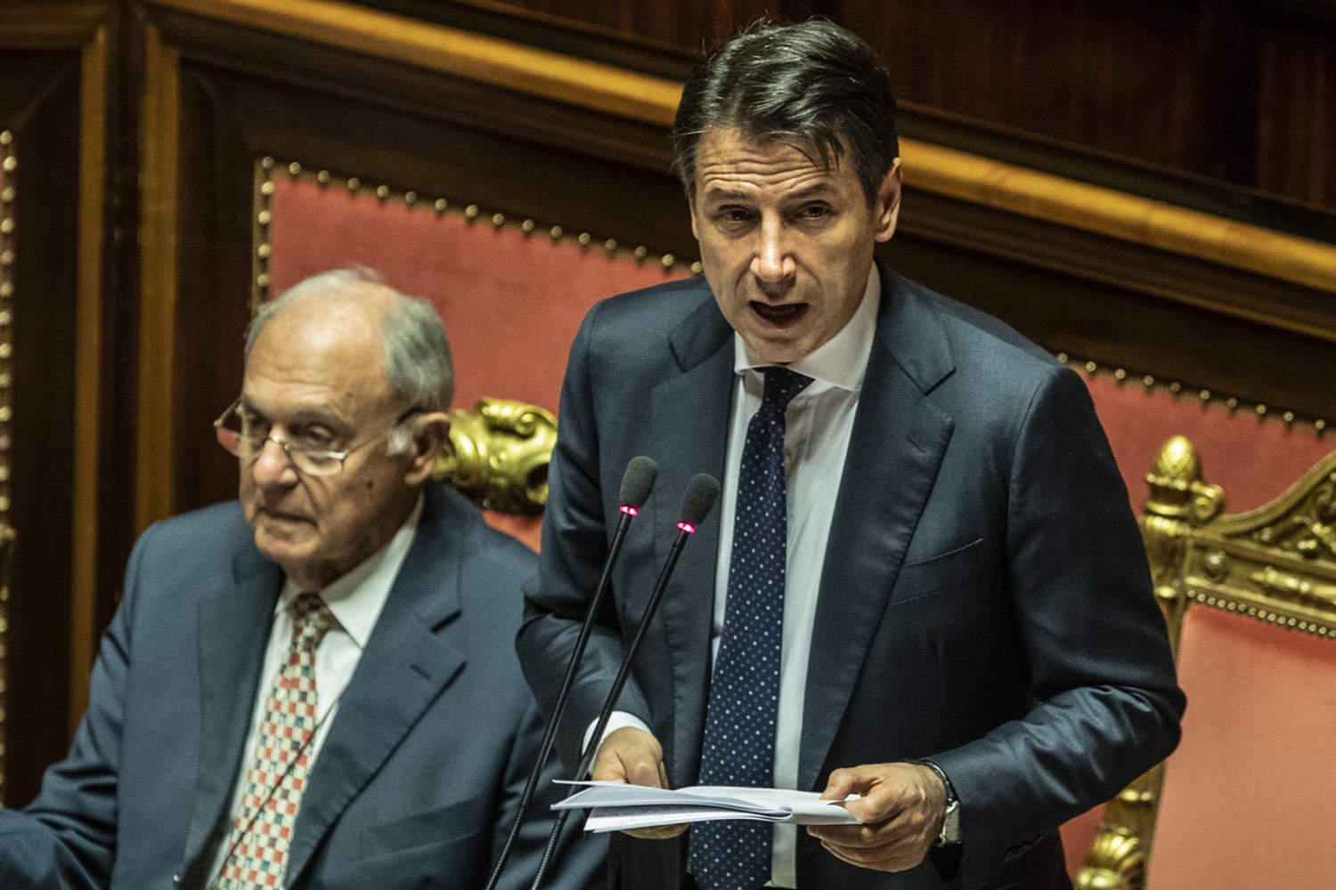 Giuseppe Conte al Senato