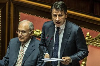 Giuseppe Conte al Senato