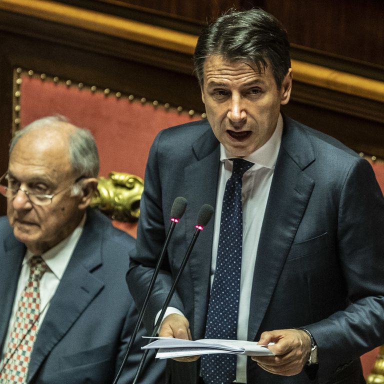 Giuseppe Conte al Senato