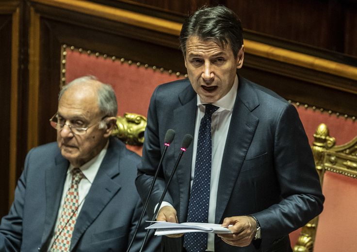 Giuseppe Conte al Senato