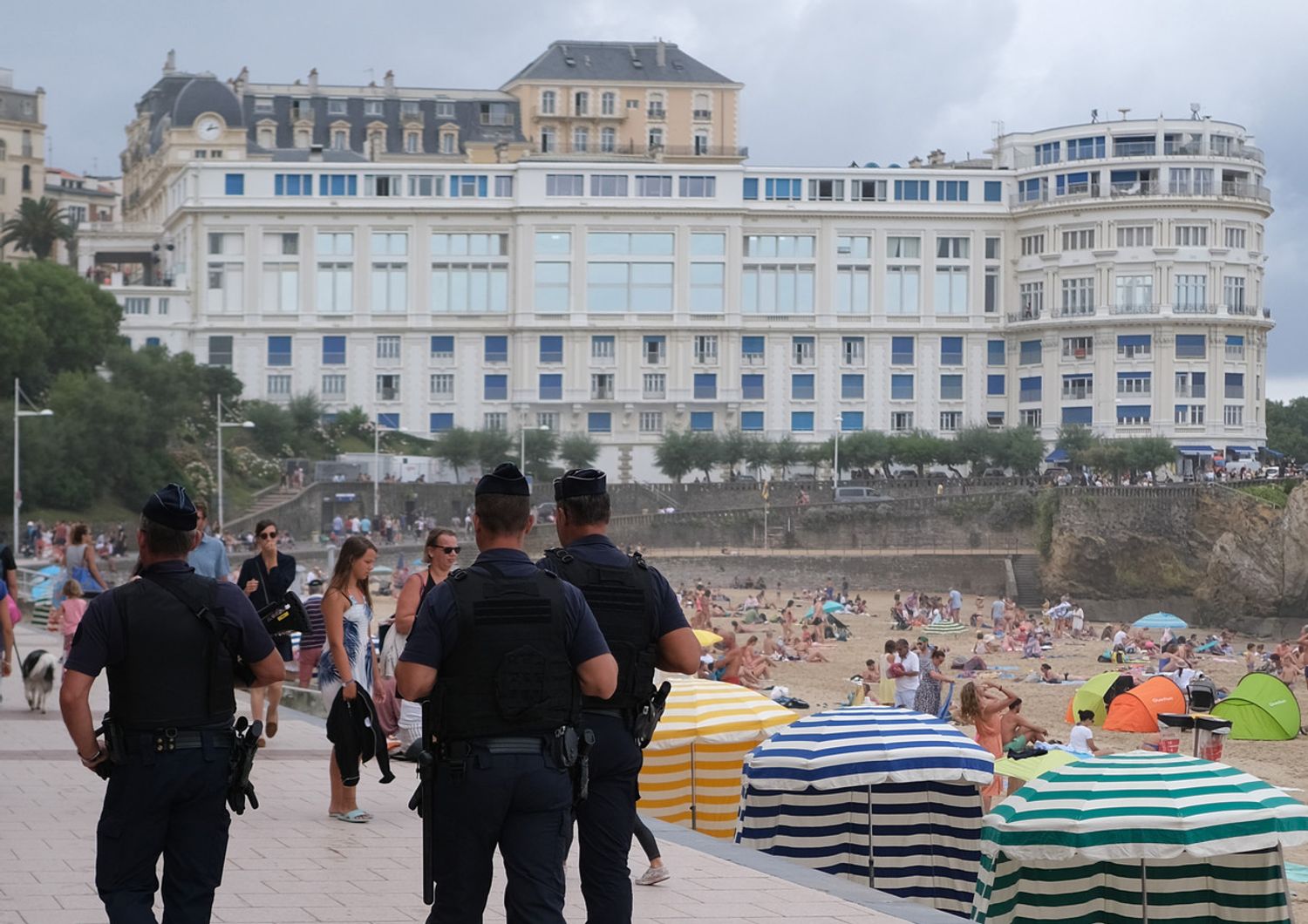 Agenti di Polizia a Biarritz, Francia