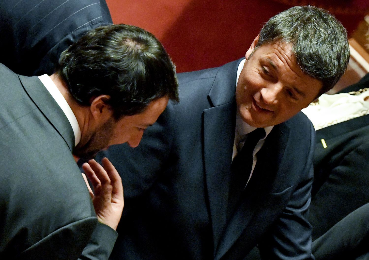 Salvini e Renzi al Senato (foto del 2018)