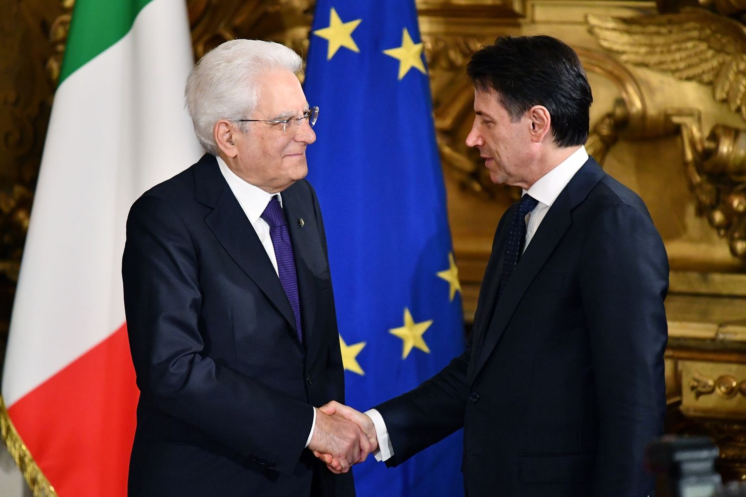 Sergio Mattarella e Giuseppe Conte
