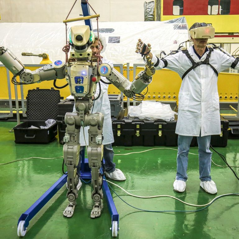 Lo Skyrobot, unico passeggero della Soyuz