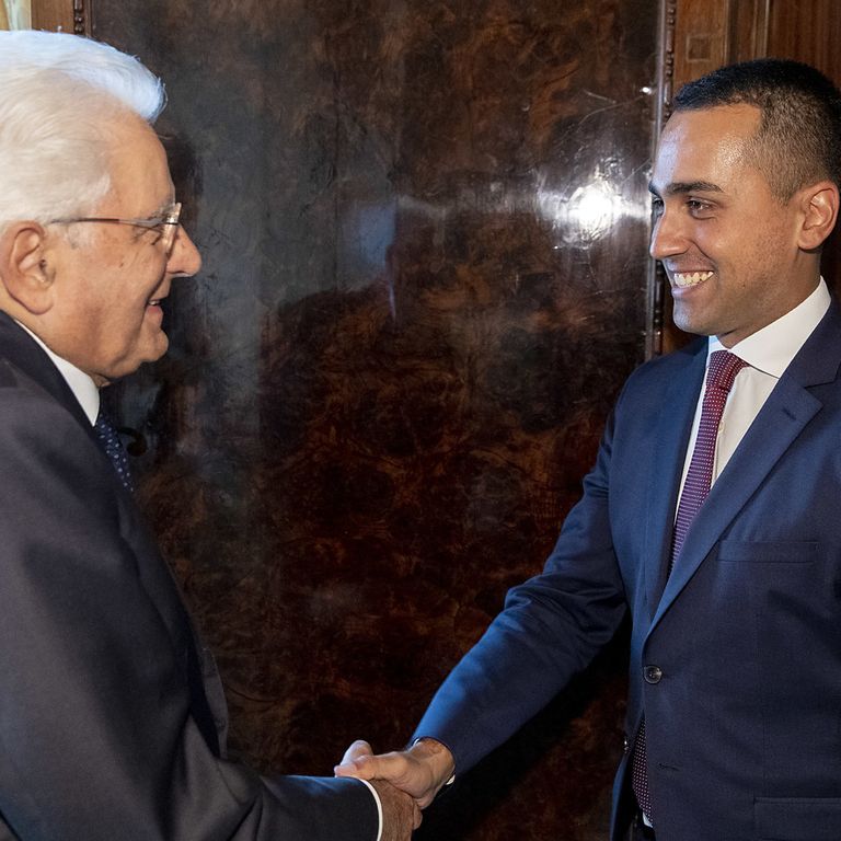 Sergio Mattarella e Luigi Di Maio&nbsp;