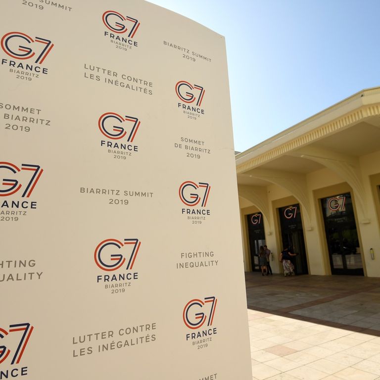 Biarritz, Francia. Sede del G7