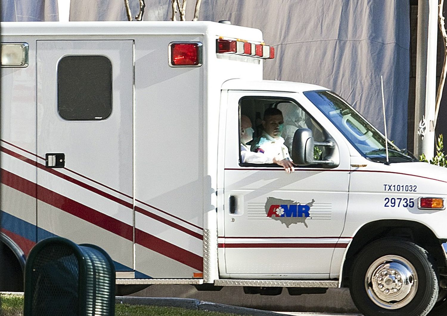 Un'ambulanza in Texas