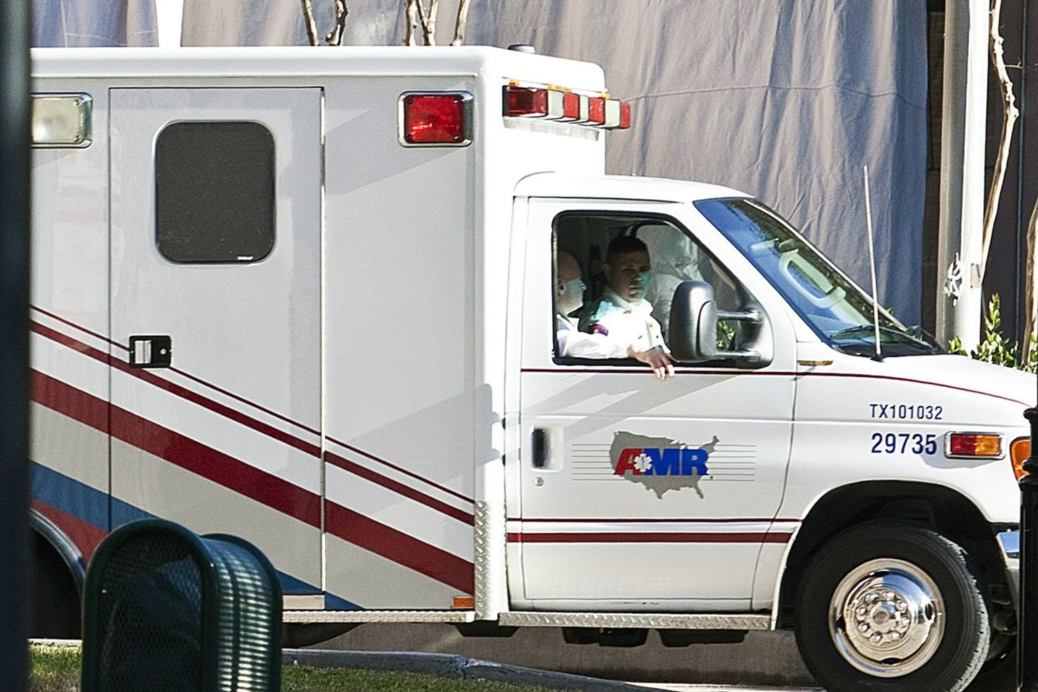 Un'ambulanza in Texas
