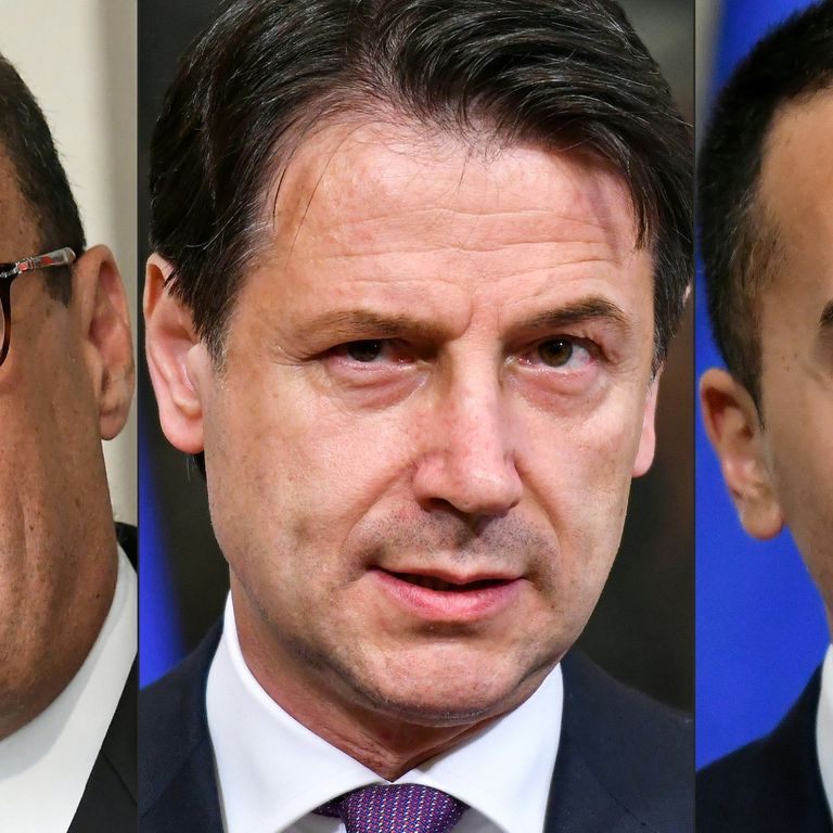 Nicola Zingaretti, Giuseppe Conte e Luigi Di Maio