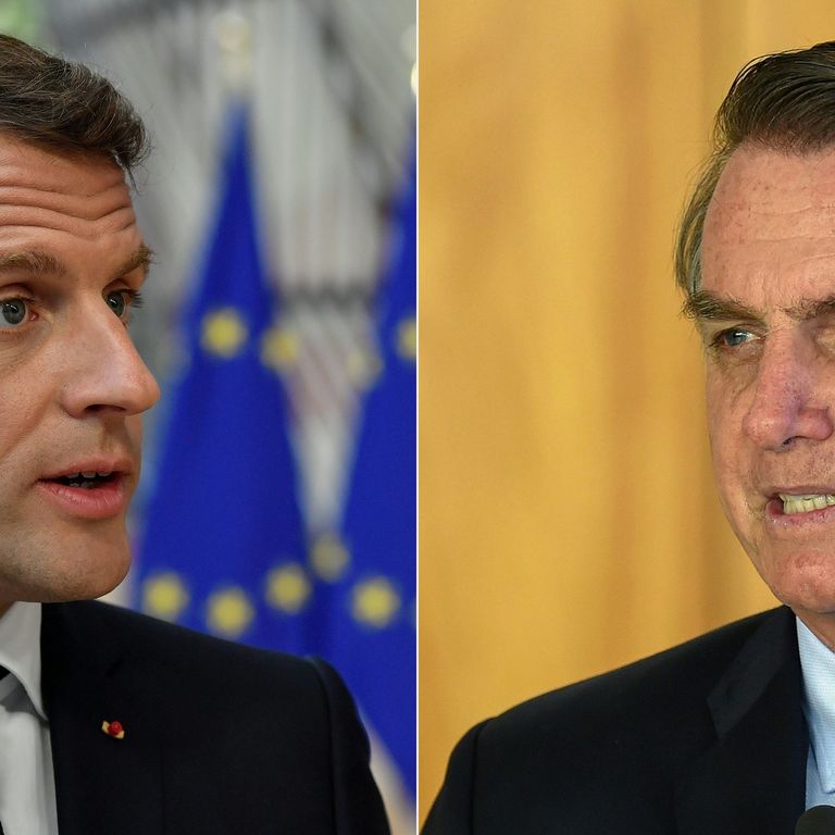 Macron e Bolsonaro