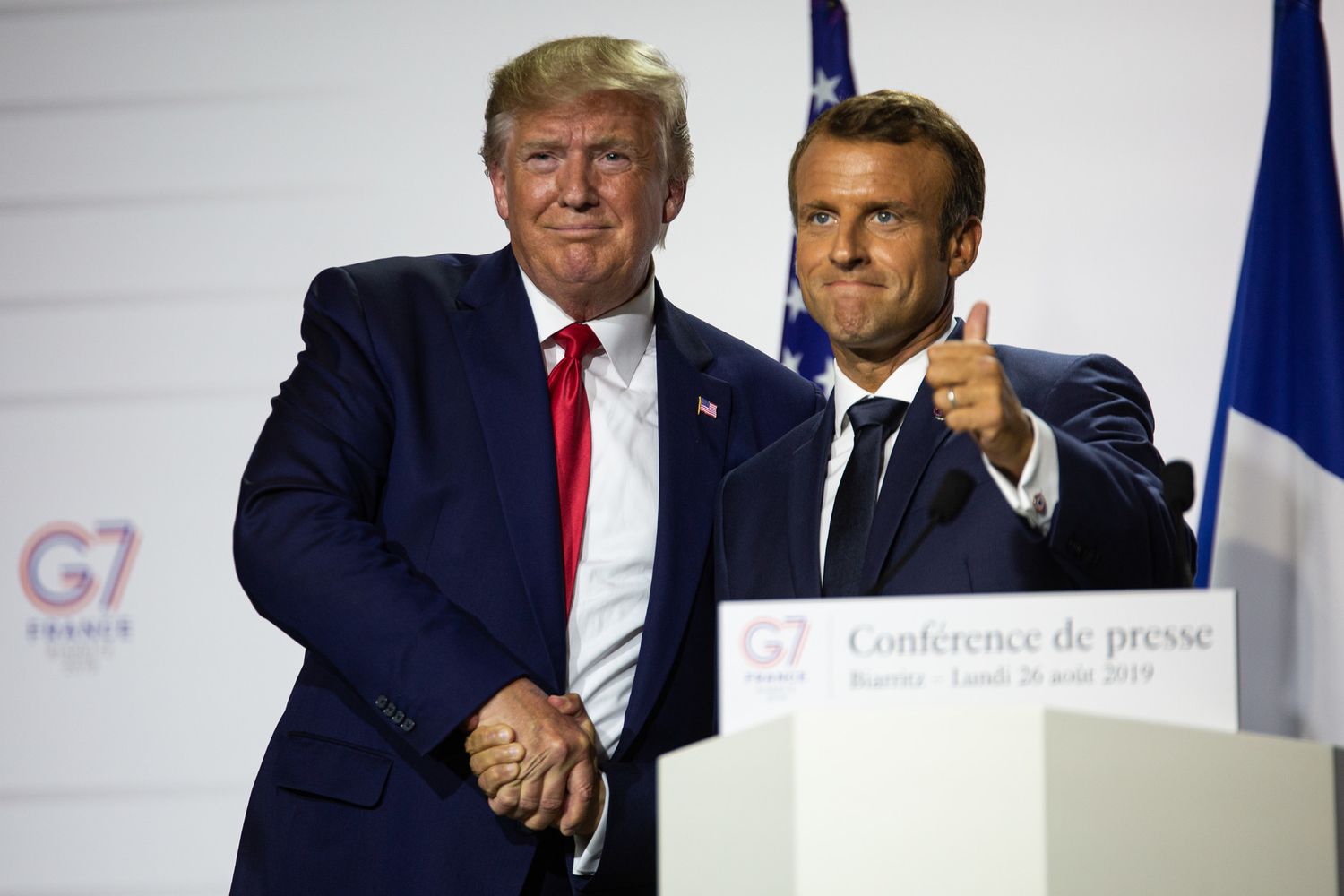 Trump e Macron