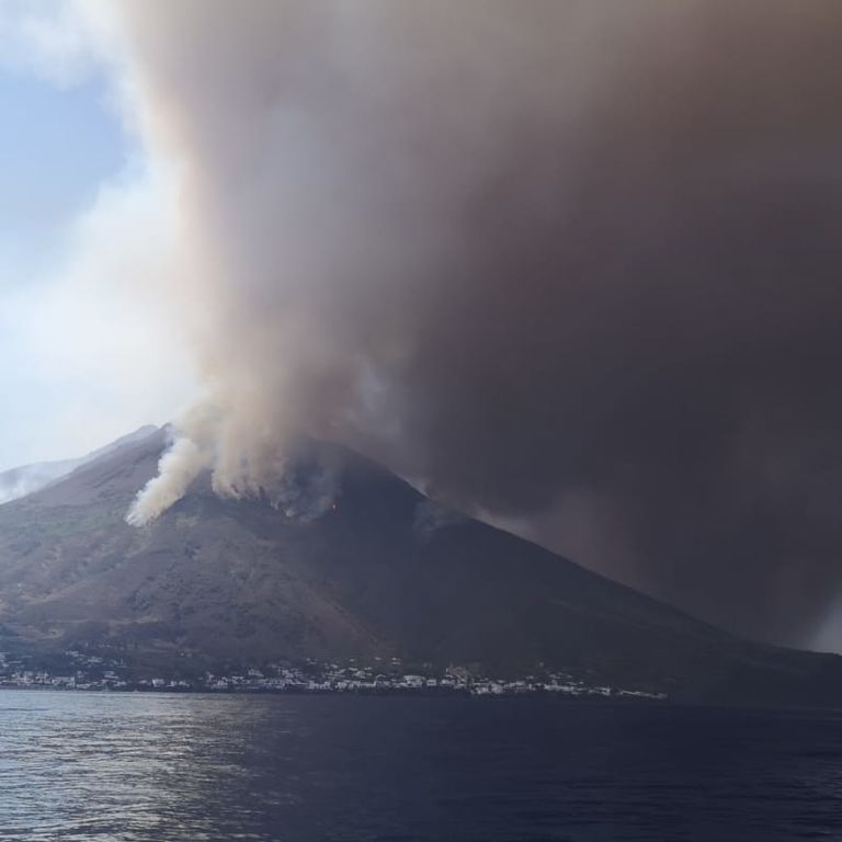 L'eruzione dello Stromboli