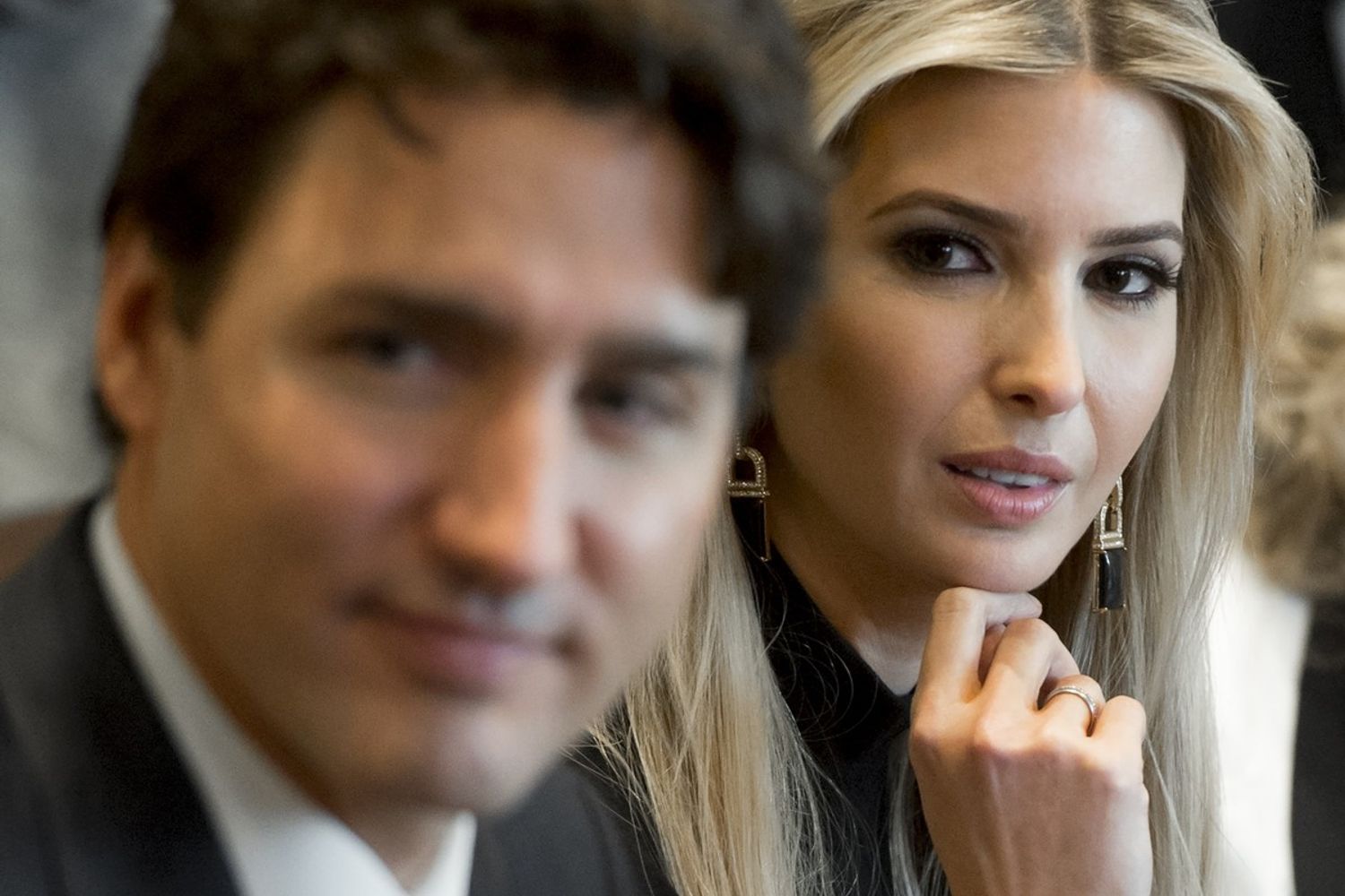 Justin Trudeau e Ivanka Trump