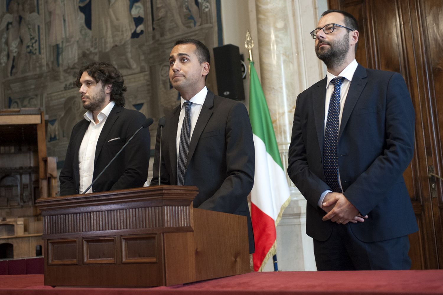 Francesco Silvestri, Luigi Di Maio, Stefano Patuanelli&nbsp;