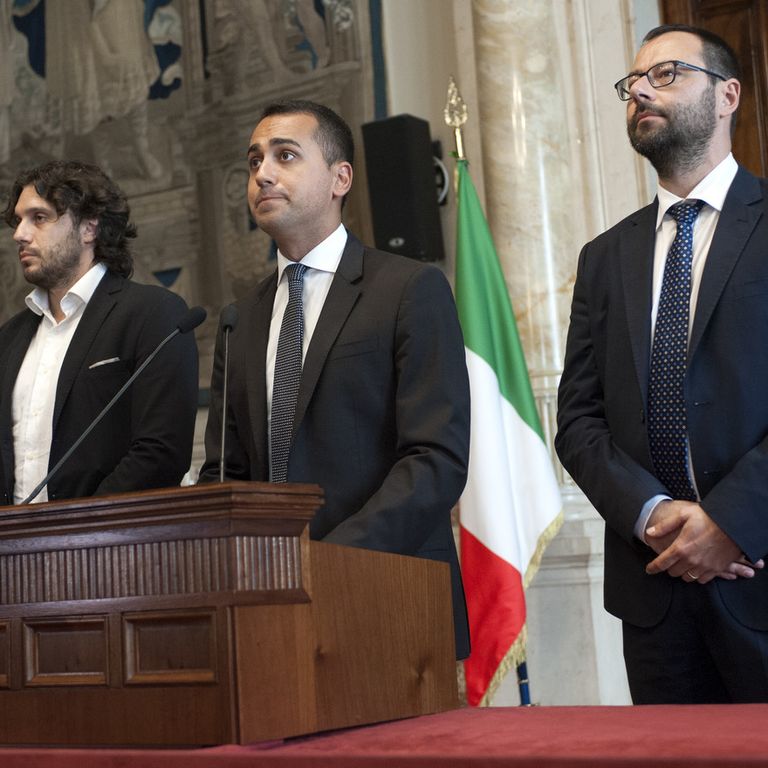 Francesco Silvestri, Luigi Di Maio, Stefano Patuanelli&nbsp;