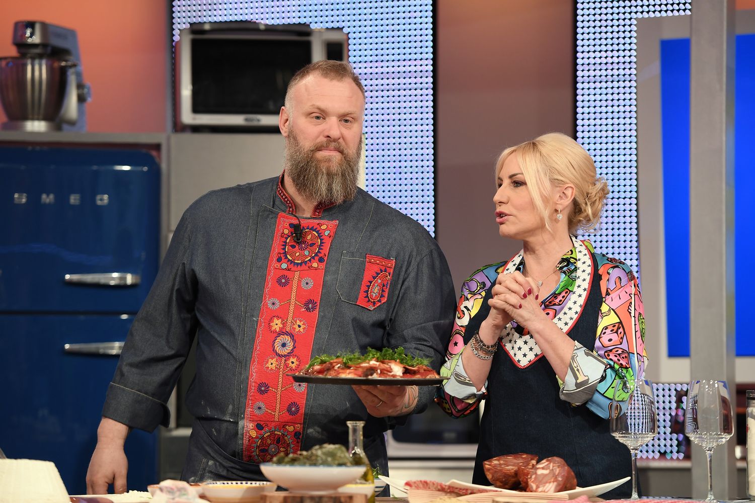 Gabriele Bonci con Antonella Clerici