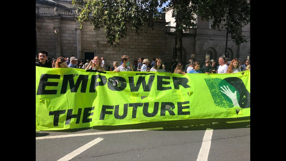 La manifestazione a Londra contro la sospensione del Parlamento&nbsp;