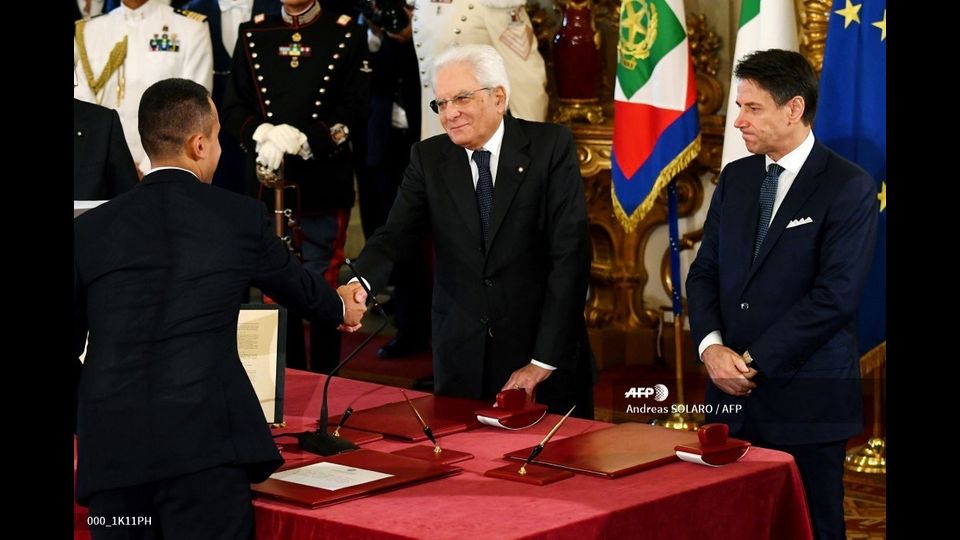 &nbsp;Il giuramento di Luigi Di Maio, nuovo ministro degli Esteri