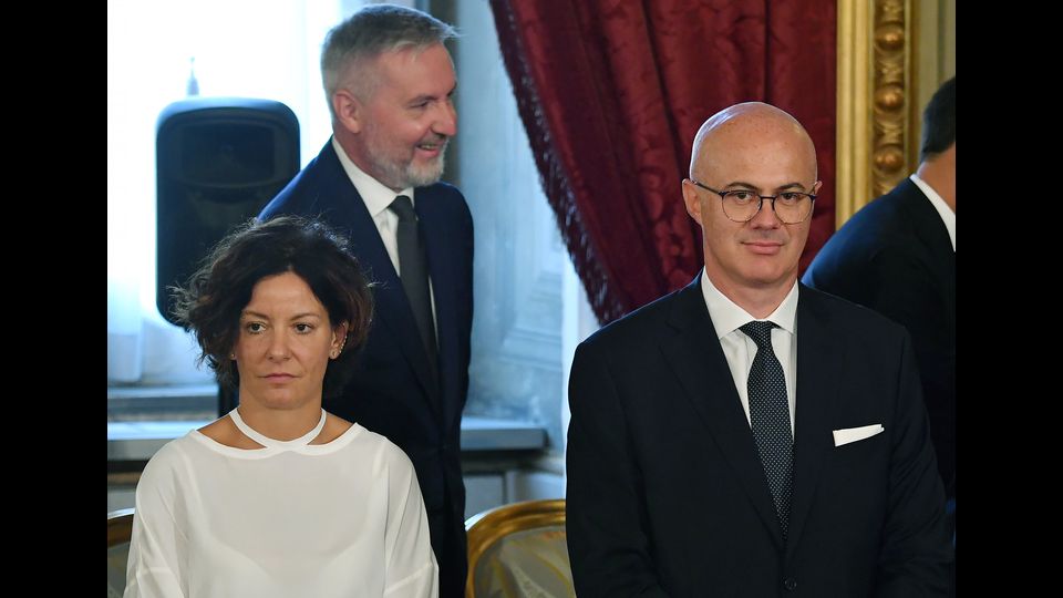 &nbsp;Il ministro dell'Innovazione, Paolo Pisano, e il ministro per i rapporti con il Parlamento, Federico d'Inca&nbsp;