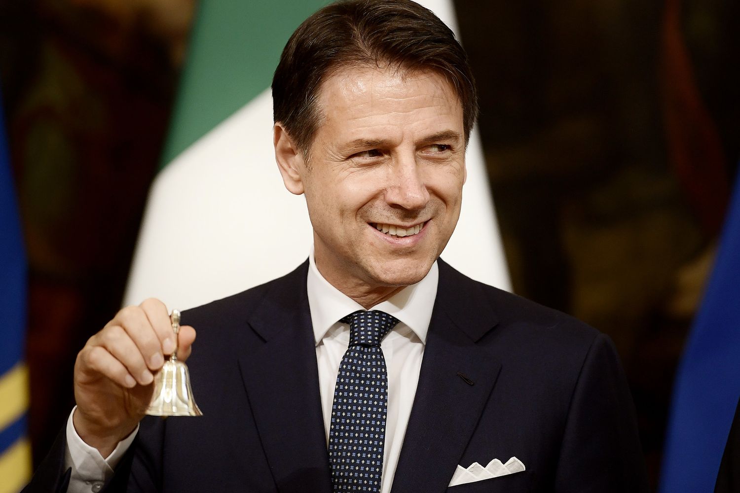 Giuseppe Conte, cerimonia campanella