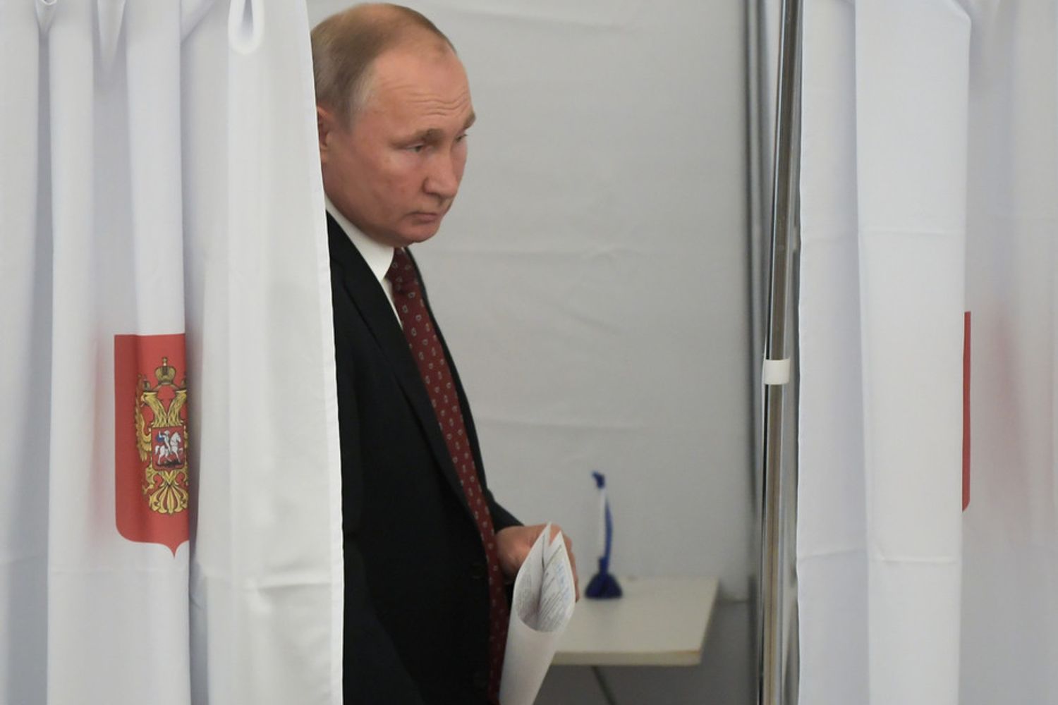 Vladimir Putin alle urne