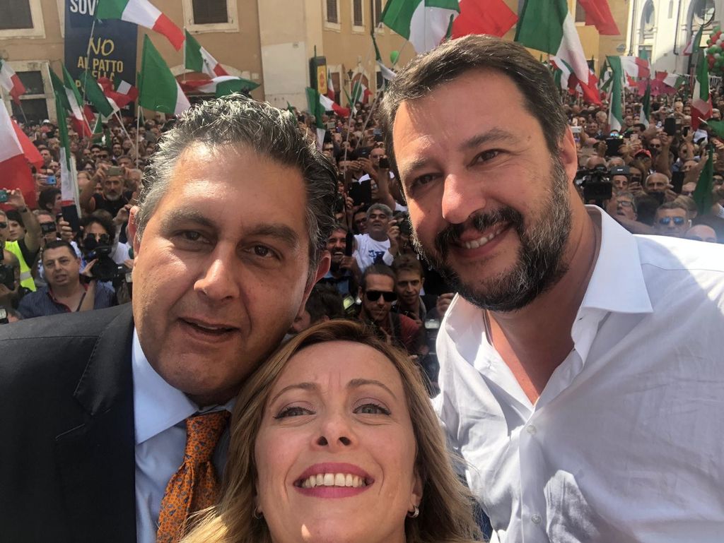 Giovanni Tori, Giorgia Meloni e Matteo Salvini