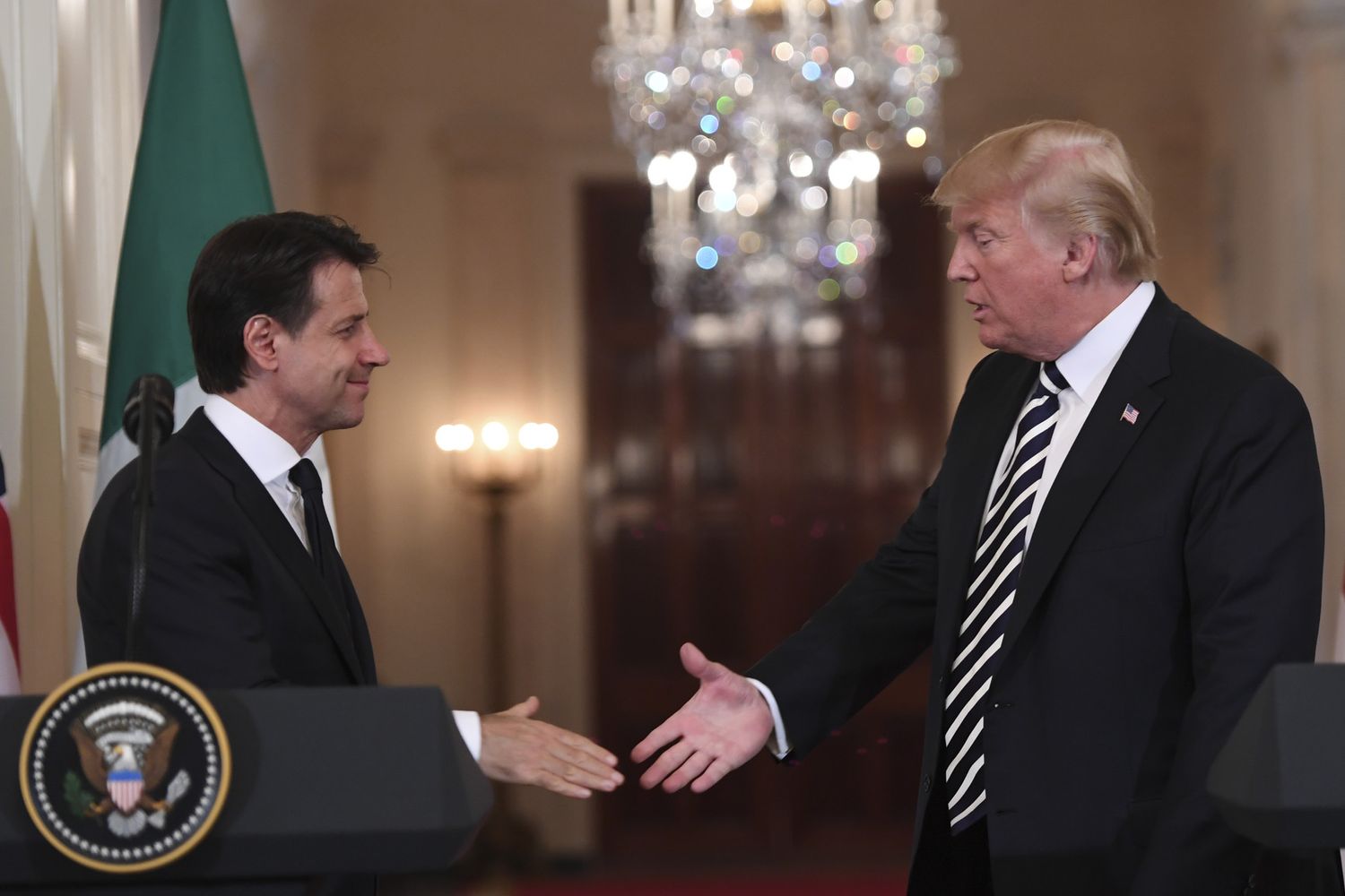 Giuseppe Conte e Donald Trump