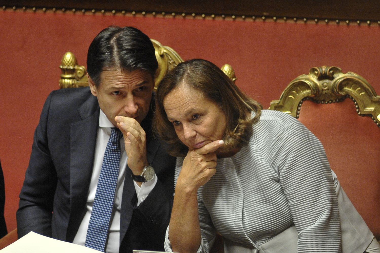 Giuseppe Conte e Luciana Lamorgese