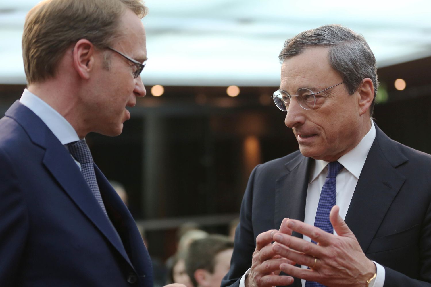 Jens Weidman e Mario Draghi