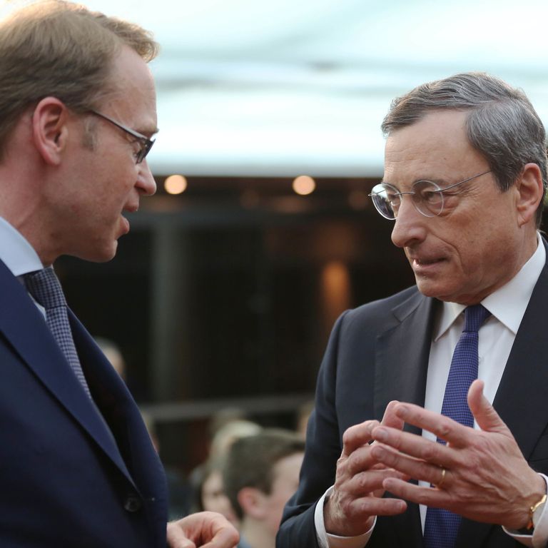 Jens Weidman e Mario Draghi