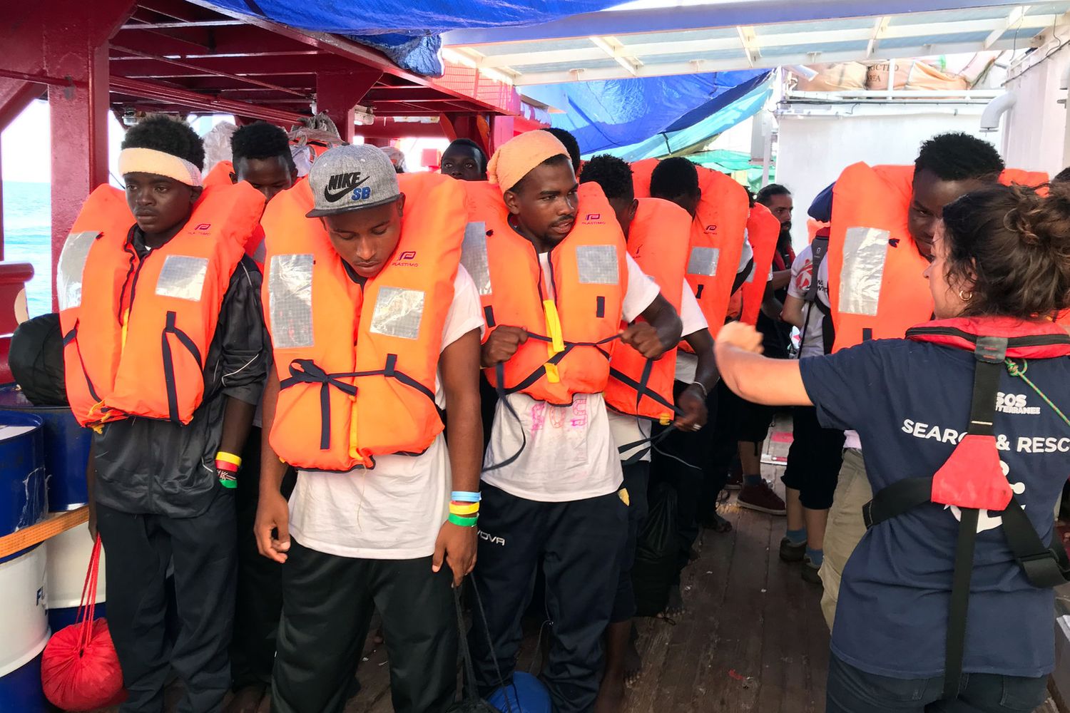 Migranti sulla Ocean Viking