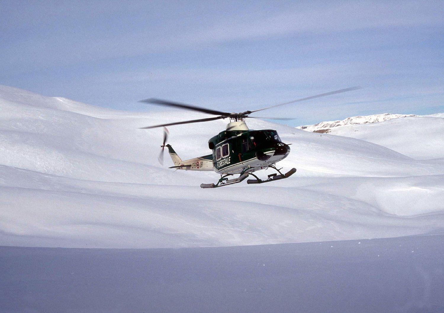 Un elicottero del soccorso alpino