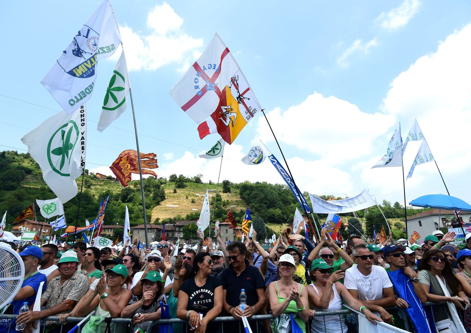 Pontida, la manifestazione nel 2018